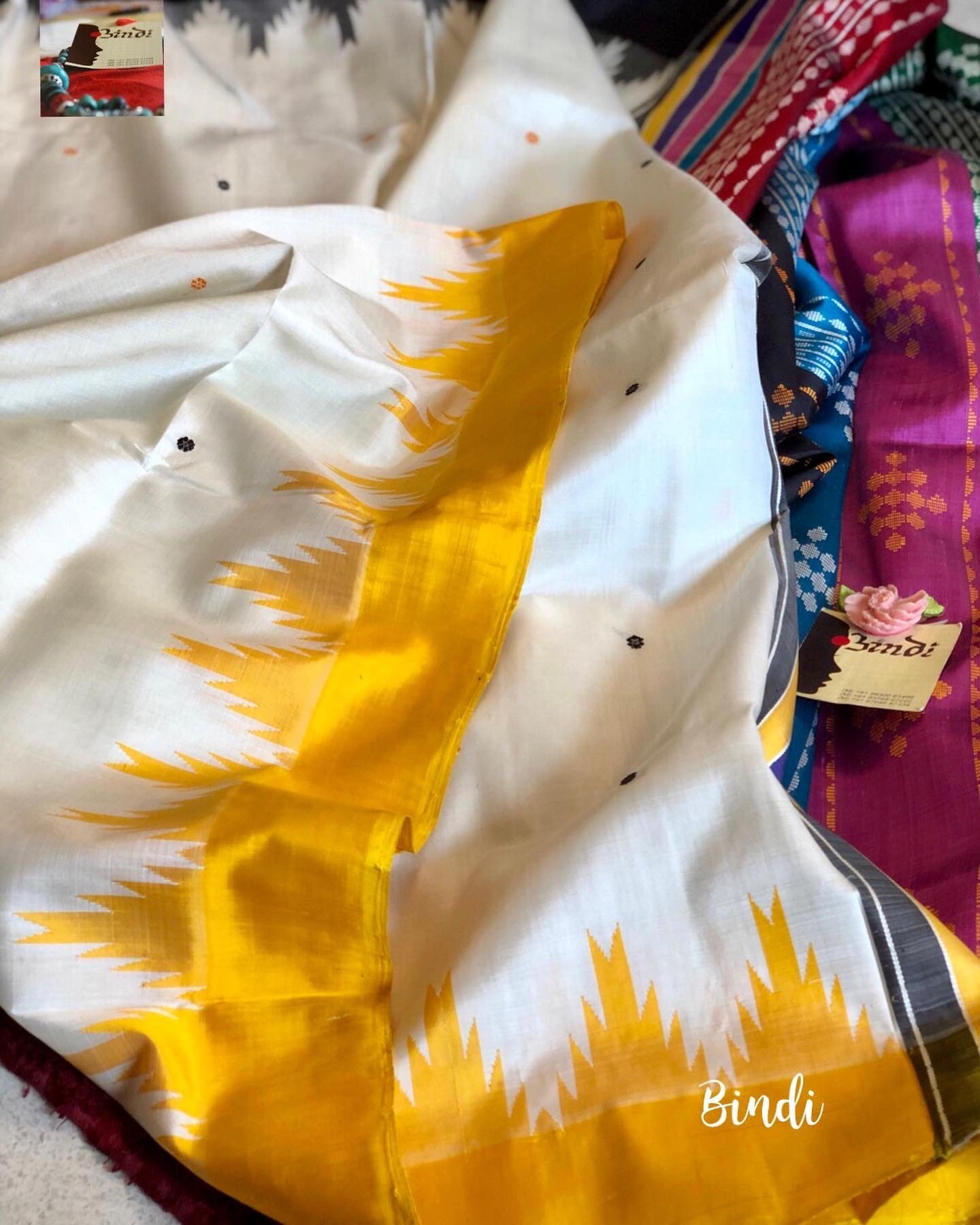 Naivedyam I ~ Berhampur Double Patta Pure Silk Saree - Bindi Studio