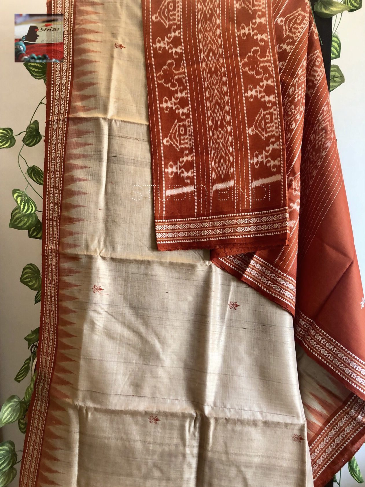 Vidarbha Tussar Karvati Kinar Saree | Best Tussar Saree Online