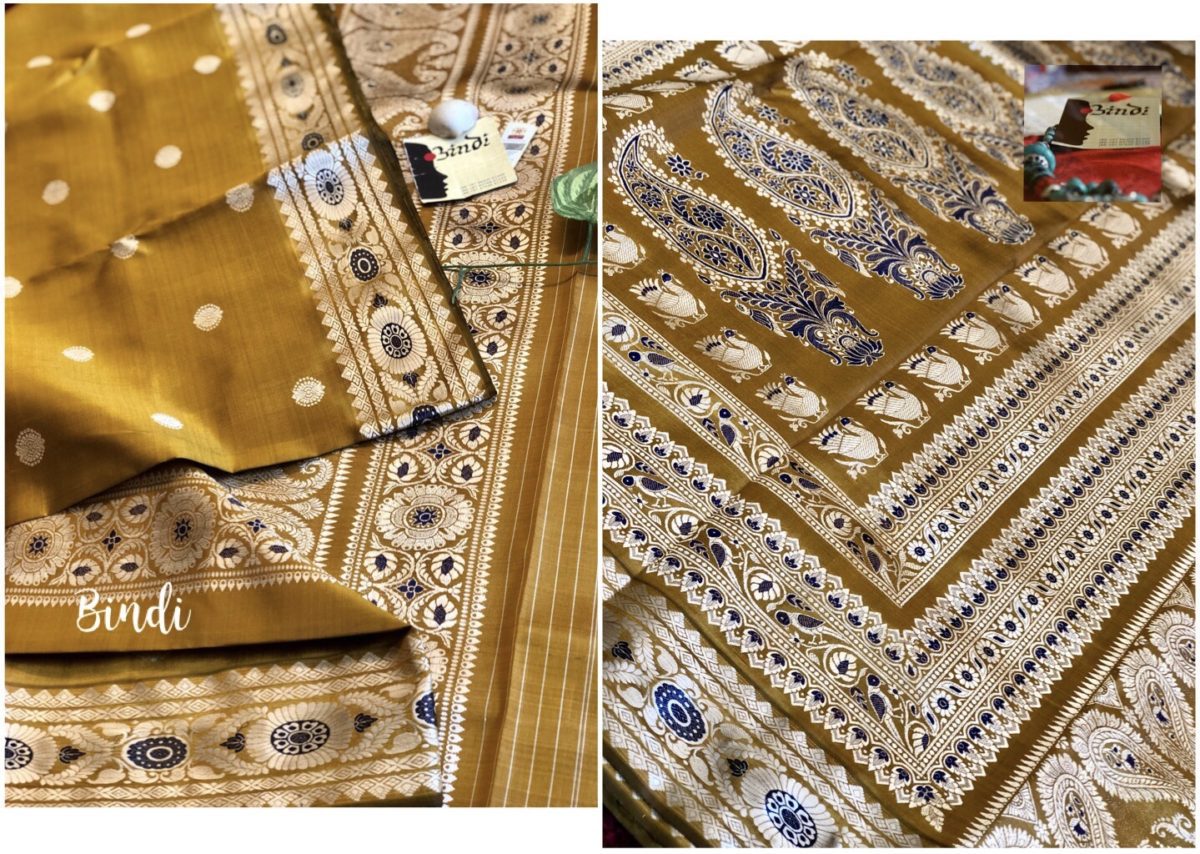 Rajeshwari (REVIVAL BALUCHARI # 3) – HISTORY WOVEN ON FABRIC - Bindi Studio